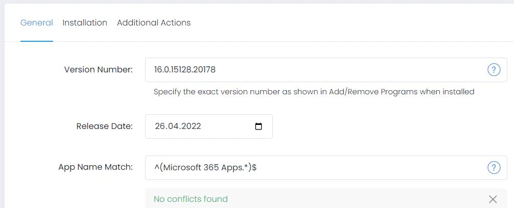 Adding a custom app package with Office