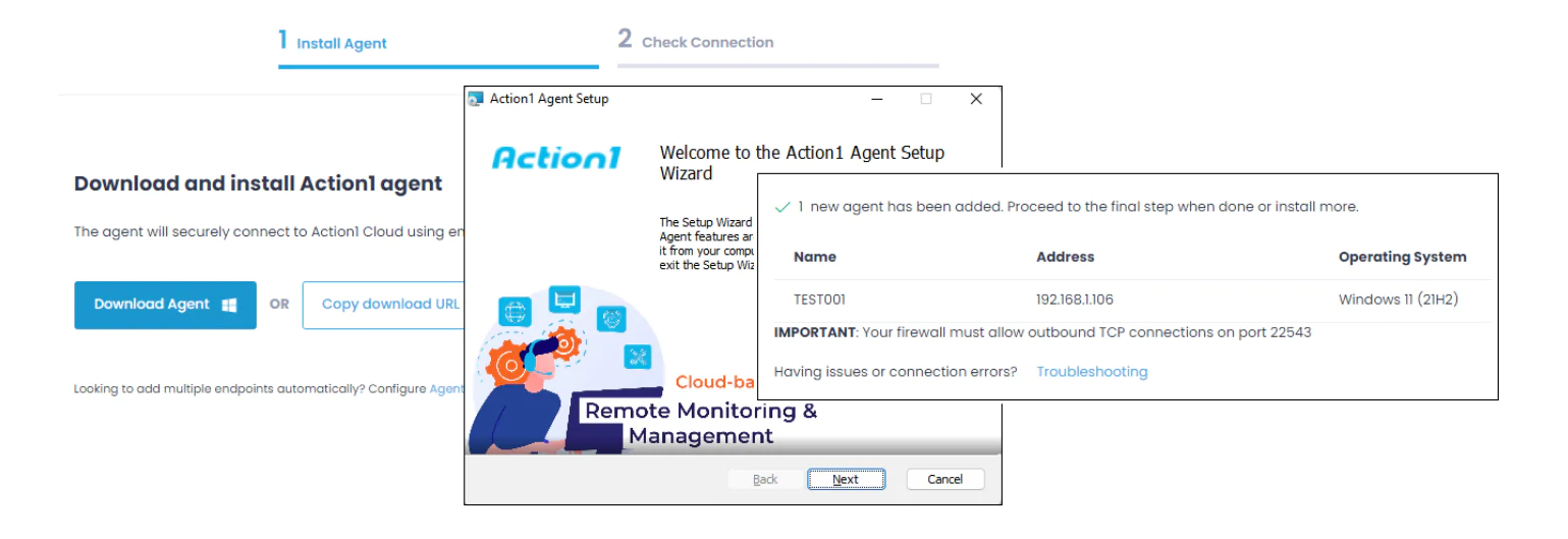 agent_wizard Dashboard page