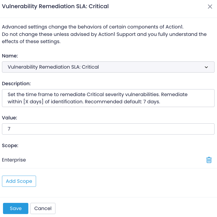 Configuring SLA