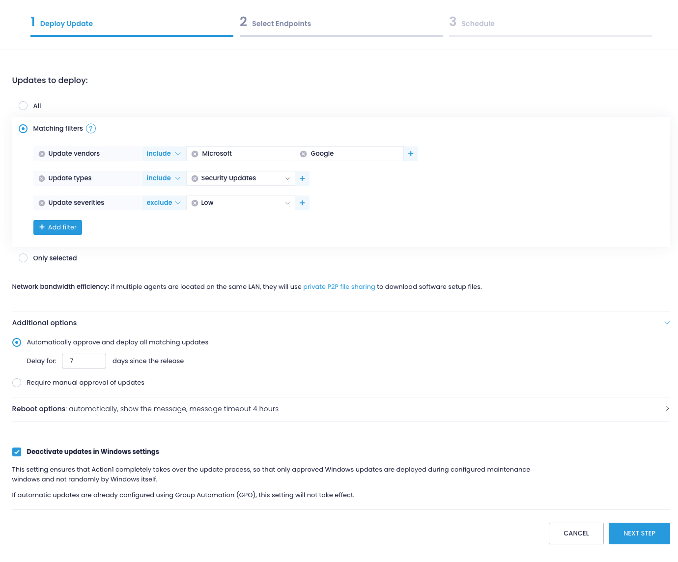 Creating patch management automation - step 1