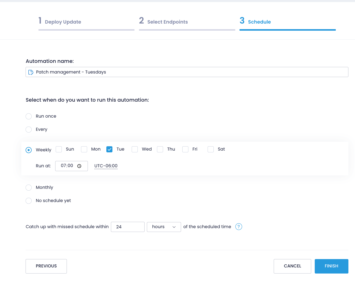 Patch management - step 3