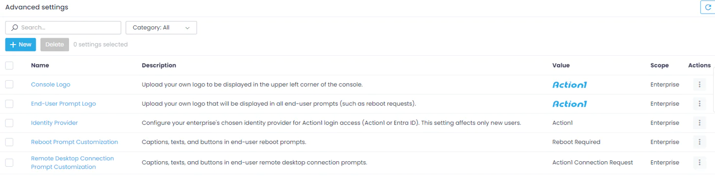 Configuring advanced settings for remote desktop