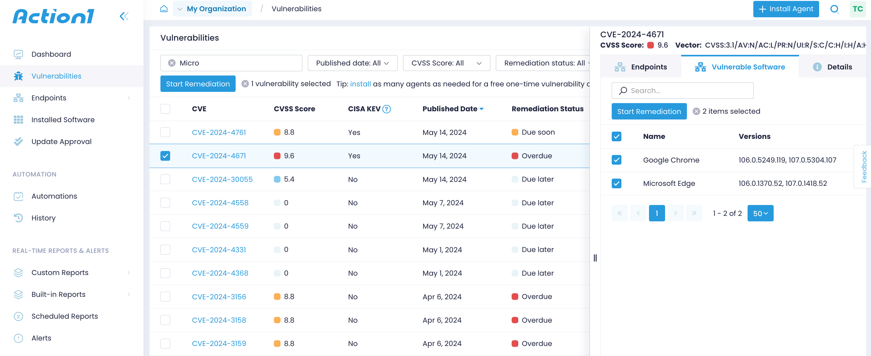 Vulnerabilities details