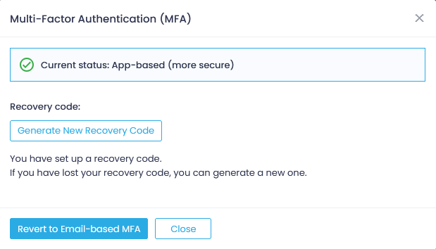 Configuring app-based MFA