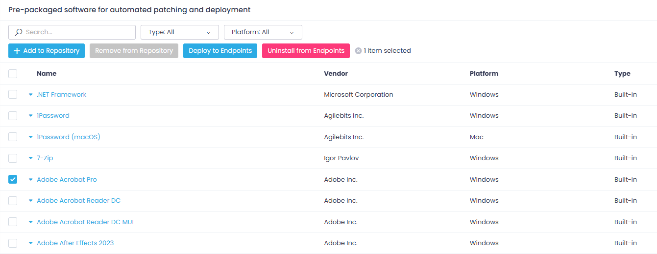 Software Repository