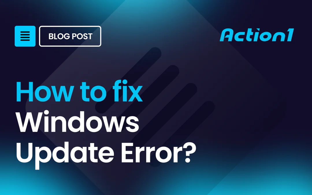 How to fix Windows Update Error?