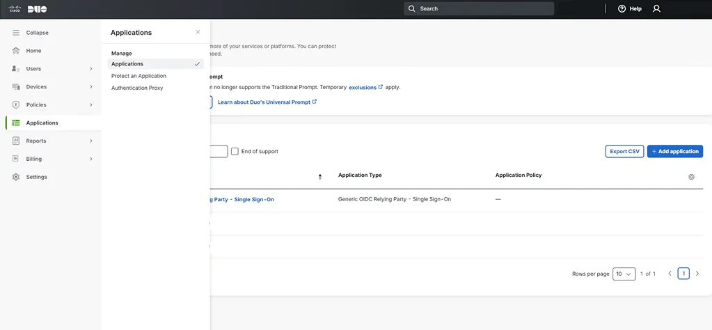 Configure Duo SSO