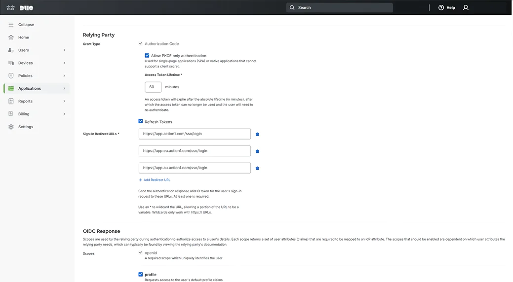 Configure claims