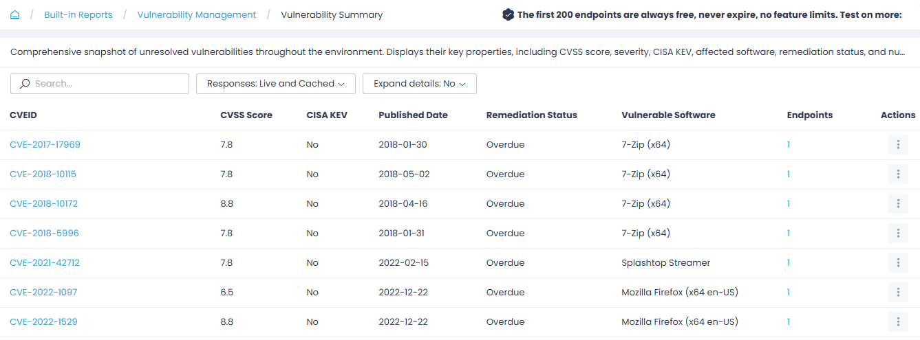 Acquire a list of web browsers deployed on your managed endpoints