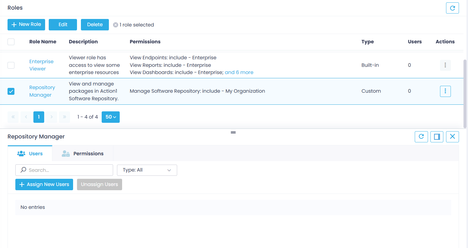 Manage user access to Action1