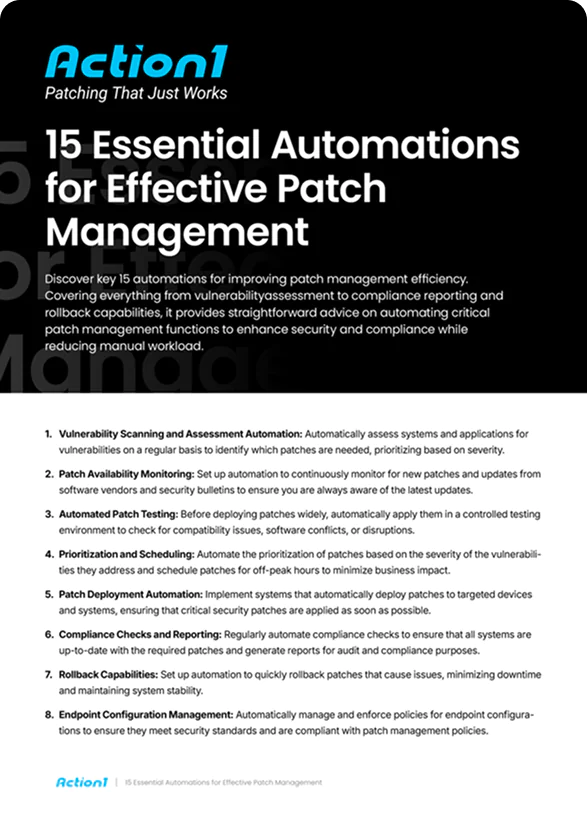 15 Essential Automations for Effective Patch Management