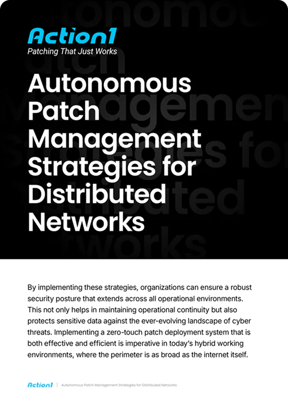 Autonomous Patch Management Strategies for Distributed Networks