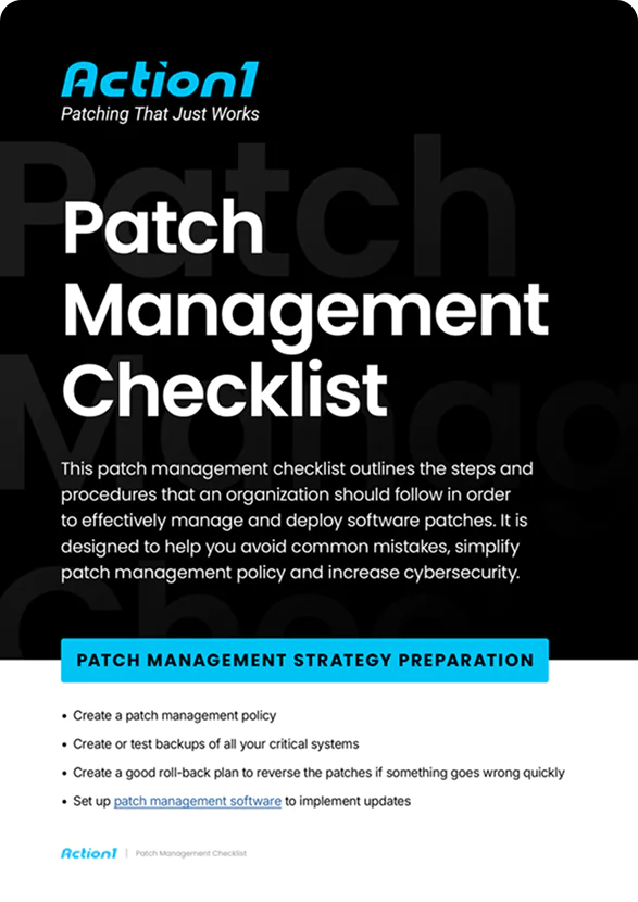 Action1 Patch Management Checklist