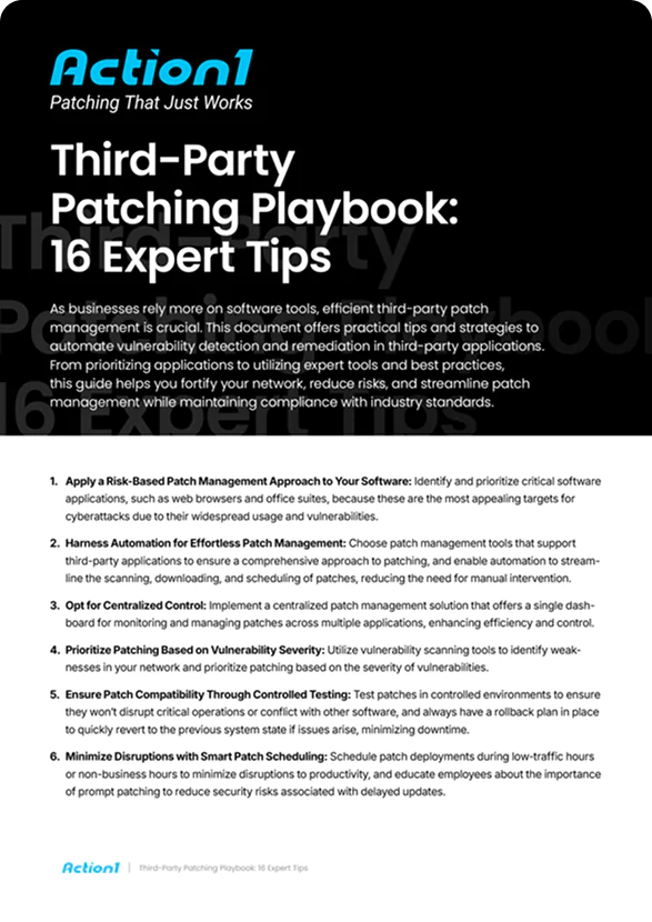 Third-Party Patch Management Playbook: 16 Expert Tips