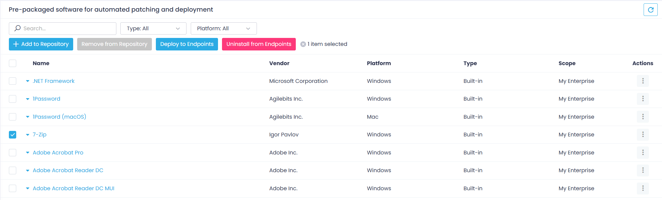 Software Repository