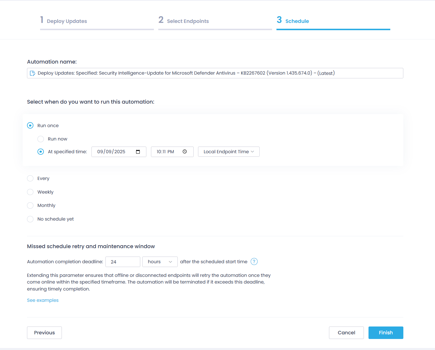 Patch management - step 3