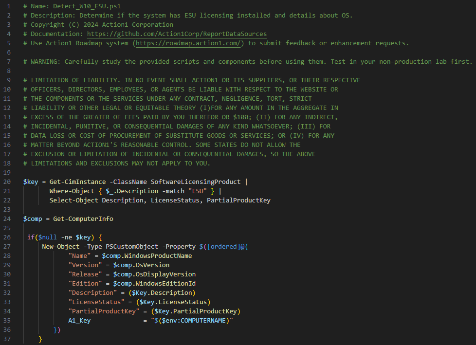 Detect_W10_ESU.ps1 screenshot