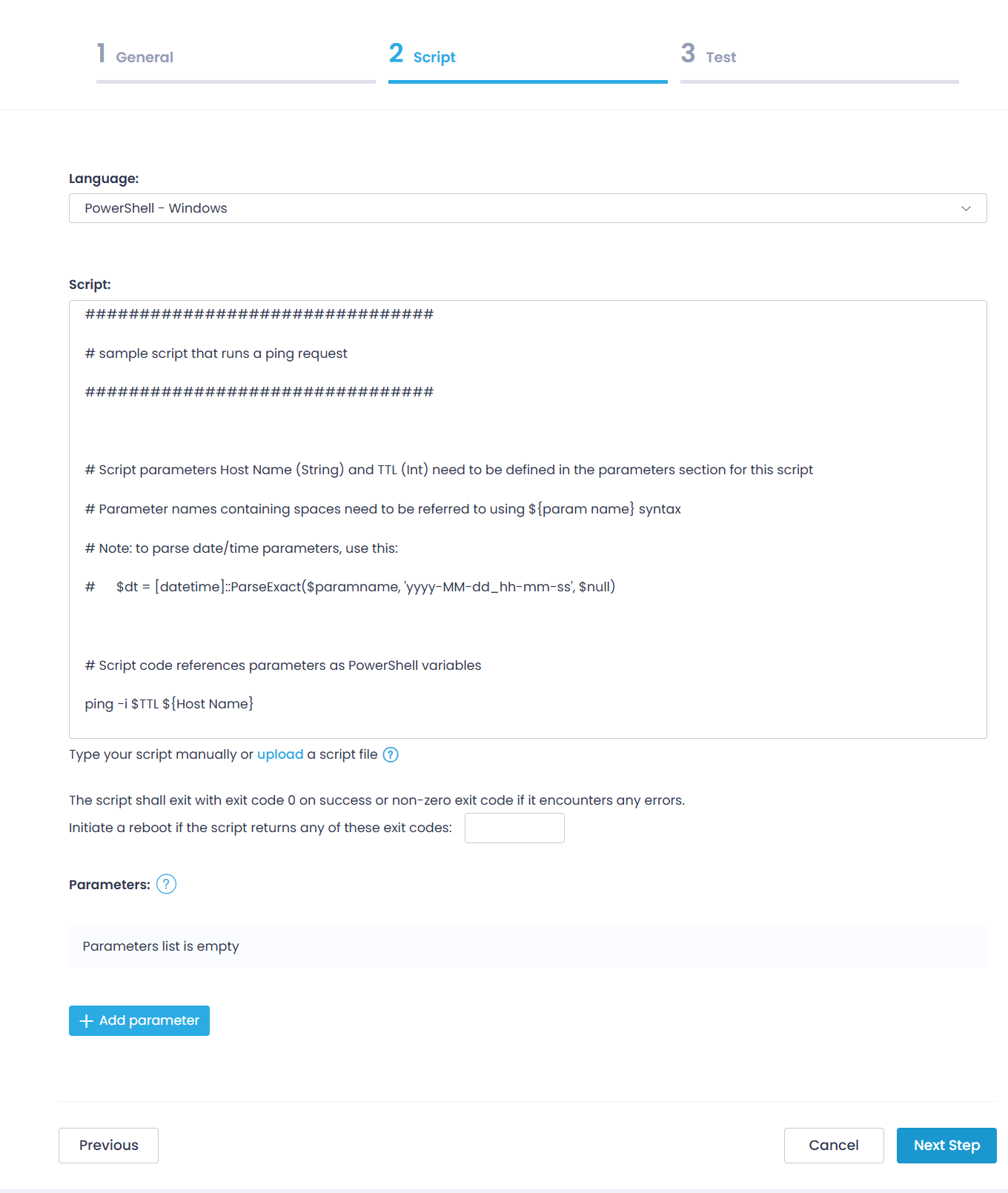 ps-script-new Adding a new script to the Script Library