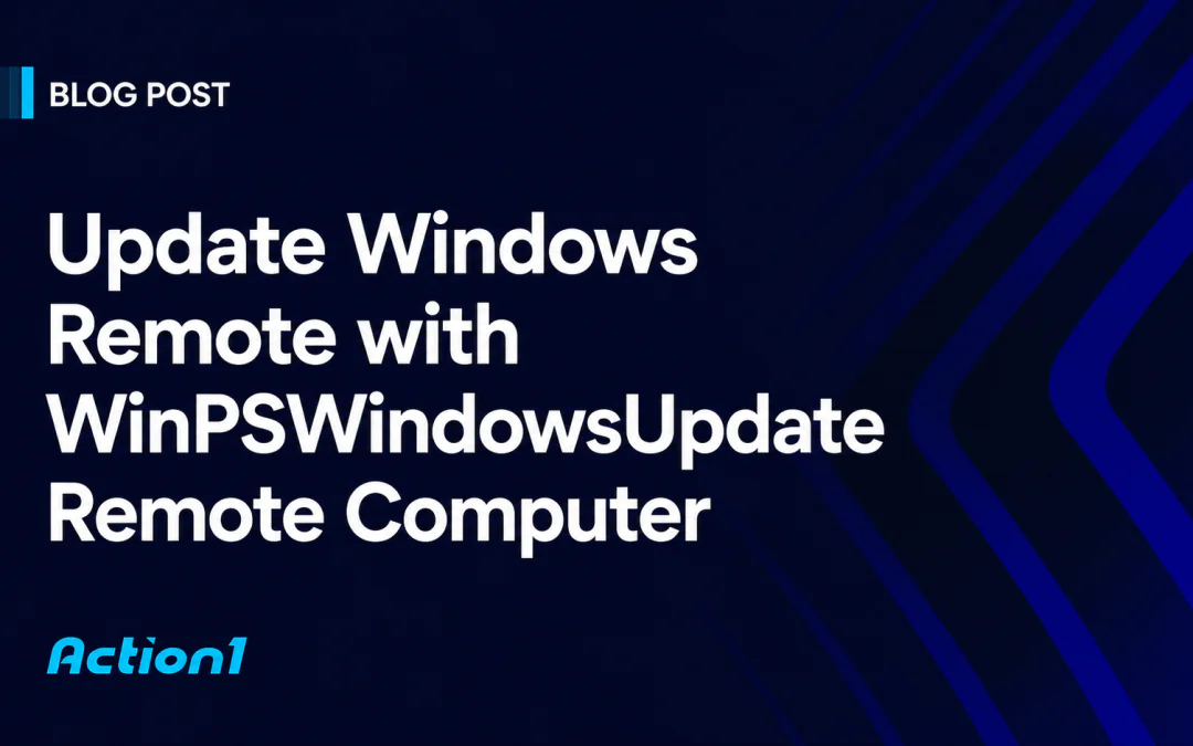 Update Windows Remote with WinPSWindowsUpdate Remote Computer